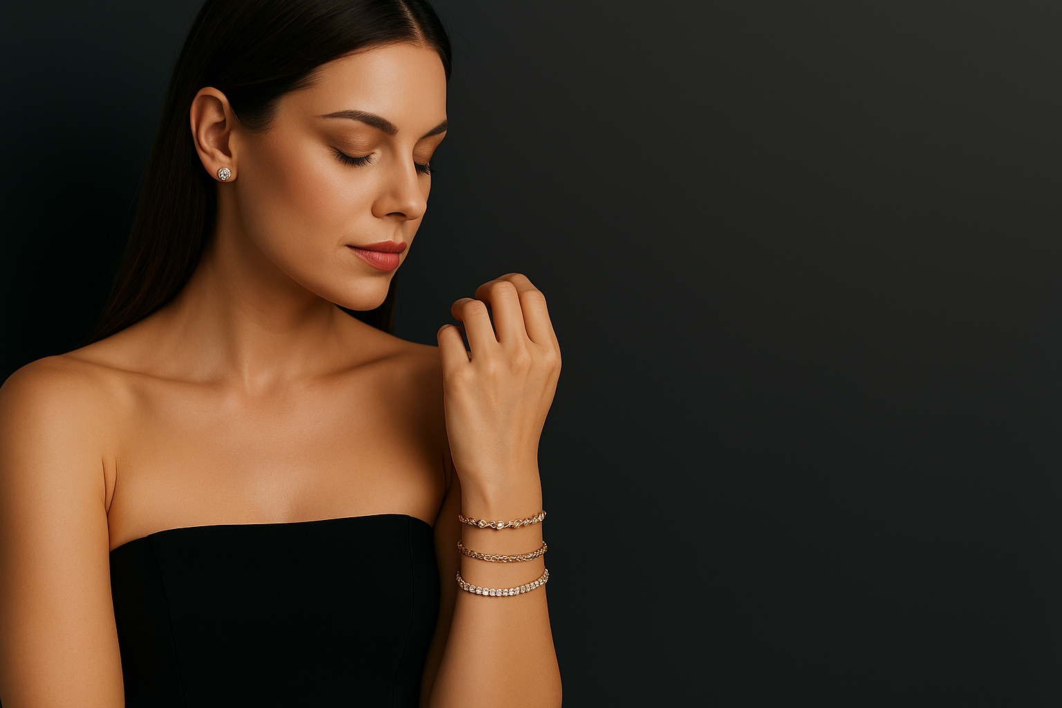 The Aurelia Gold Charm Bracelet Set